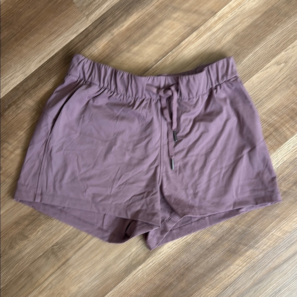 CRZ YOGA Purple Athletic Shorts Lightweight Elastic Waist